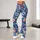 Blue Floral Bouquet Motif For Relaxed Weekend Outings And Everyday Spring Travel Style Leggings - 10