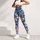 Blue Floral Bouquet Motif For Relaxed Weekend Outings And Everyday Spring Travel Style Leggings - 5