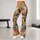 Rust and Teal Bohemian Geo Motifs for Weekend Getaways and Relaxed Everyday Style for Women Leggings - 10