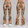 Rust and Teal Bohemian Geo Motifs for Weekend Getaways and Relaxed Everyday Style for Women Leggings - 9