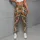 Rust and Teal Bohemian Geo Motifs for Weekend Getaways and Relaxed Everyday Style for Women Leggings - 6