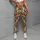Rust and Teal Bohemian Geo Motifs for Weekend Getaways and Relaxed Everyday Style for Women Leggings - 4