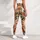 Rust and Teal Bohemian Geo Motifs for Weekend Getaways and Relaxed Everyday Style for Women Leggings - 5
