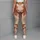 Terracotta Fish Motifs for Relaxed Coastal Getaways and Sunny Beach Days by the Sea Leggings - 6
