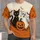 Black Cat Ghost Pumpkin Halloween Scene for Spooky Season Gatherings and Parties All-over Print Unisex T-shirt - 4