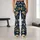 Indigo Gold Botanical Vines for Relaxed Vacation Days and Resort Getaways Leggings - 10