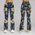 Indigo Gold Botanical Vines for Relaxed Vacation Days and Resort Getaways Leggings - 9