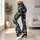 Indigo Gold Botanical Vines for Relaxed Vacation Days and Resort Getaways Leggings - 12