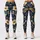 Indigo Gold Botanical Vines for Relaxed Vacation Days and Resort Getaways Leggings - 1