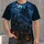 Haunted Pumpkin Cemetery Under Moonlight for Halloween Parties and Autumn Nights All-over Print Unisex T-shirt - 4