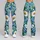 Blue Butterfly and White Daisy Garden for Relaxed Summer Outings and Nature Lovers Leggings - 9