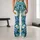 Blue Butterfly and White Daisy Garden for Relaxed Summer Outings and Nature Lovers Leggings - 10