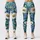Blue Butterfly and White Daisy Garden for Relaxed Summer Outings and Nature Lovers Leggings - 3