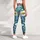 Blue Butterfly and White Daisy Garden for Relaxed Summer Outings and Nature Lovers Leggings - 4