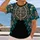 Mayan Ceremonial Medallion and Teal Botanicals for Cultural Travel and Daily Wear All-over Print Unisex T-shirt - 2