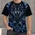 Baroque Wolf and Blue Filigree for Parties, Nightlife and Everyday Wear All-over Print Unisex T-shirt - 4