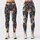 Cute Cat Faces in Slate and Ochre for Playful Everyday Style Leggings - 3