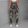 Cute Cat Faces in Slate and Ochre for Playful Everyday Style Leggings - 6