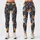Cute Cat Faces in Slate and Ochre for Playful Everyday Style Leggings - 1