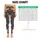 Cute Cat Faces in Slate and Ochre for Playful Everyday Style Leggings - 3