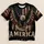Bald Eagle And American Flag For Independence Day And Summer Celebrations All-over Print Unisex T-shirt - 1