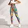 Rainbow Peace Signs, Smiling Daisies And Hearts For Carefree Festival Weekend Style Leggings - 4
