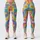 Rainbow Peace Signs, Smiling Daisies And Hearts For Carefree Festival Weekend Style Leggings - 3