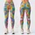 Rainbow Peace Signs, Smiling Daisies And Hearts For Carefree Festival Weekend Style Leggings - 1
