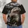 Bald Eagle Wilderness Forest and Mountain Scenery for Outdoor Hunting and Camping Fans All-over Print Unisex T-shirt - 6