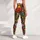 Retro Folk Flowers And Hearts For Colorful Weekend Boho Style Leggings - 6