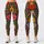 Retro Folk Flowers And Hearts For Colorful Weekend Boho Style Leggings - 3