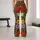 Retro Folk Flowers And Hearts For Colorful Weekend Boho Style Leggings - 10