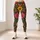 Retro Folk Flowers And Hearts For Colorful Weekend Boho Style Leggings - 6