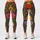Retro Folk Flowers And Hearts For Colorful Weekend Boho Style Leggings - 1