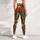 Retro Folk Flowers And Hearts For Colorful Weekend Boho Style Leggings - 4