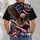Bald Eagle, Liberty Statue and American Flag for Patriotic Independence Day Celebrations All-over Print Unisex T-shirt - 6