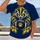 Fierce Badger Football Crest for Game Day, Tailgates and Outdoor Sports Fans All-over Print Unisex T-shirt - 2