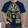 Fierce Badger Football Crest for Game Day, Tailgates and Outdoor Sports Fans All-over Print Unisex T-shirt - 4