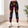 Colorful Dog Paw Prints for Pet Lovers, Weekend Adventures, and Everyday Casual Style Leggings - 4