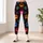 Colorful Dog Paw Prints for Pet Lovers, Weekend Adventures, and Everyday Casual Style Leggings - 6