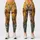 Whimsical Dog Faces in Golden Ochre for Cheerful Everyday Style for Women and Dog Lovers Leggings - 1