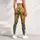 Whimsical Dog Faces in Golden Ochre for Cheerful Everyday Style for Women and Dog Lovers Leggings - 4