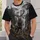 Majestic Stags in a Misty Forest for Hunting Camp and Outdoor Adventure Enthusiasts All-over Print Unisex T-shirt - 5
