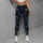 Whirling Red Blue and Ivory Leaves for Yoga, Dance and Everyday Movement for Women Leggings - 5