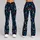 Whirling Red Blue and Ivory Leaves for Yoga, Dance and Everyday Movement for Women Leggings - 9