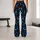 Whirling Red Blue and Ivory Leaves for Yoga, Dance and Everyday Movement for Women Leggings - 10