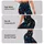 Whirling Red Blue and Ivory Leaves for Yoga, Dance and Everyday Movement for Women Leggings - 2