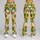 Cheerful Green Frog, Sunflowers & Butterflies for Sunny Garden Days and Nature Lovers Leggings - 9