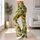Cheerful Green Frog, Sunflowers & Butterflies for Sunny Garden Days and Nature Lovers Leggings - 11