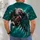 Teal Eagle Clutching Football for Game Day Energy and Stadium Saturday Tailgates All-over Print Unisex T-shirt - 6